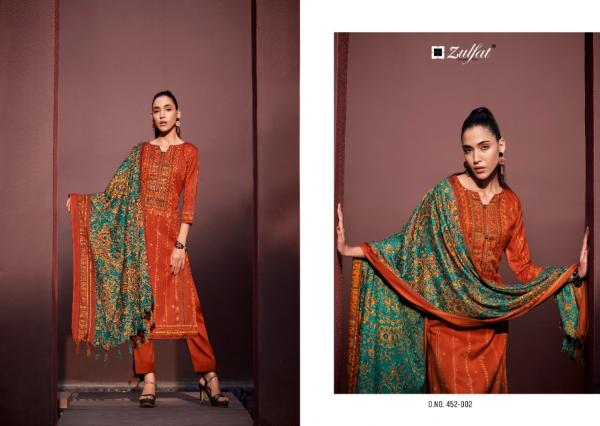 Zulfat Inteha Exclusive Wear Pashmina Designer Dress Material